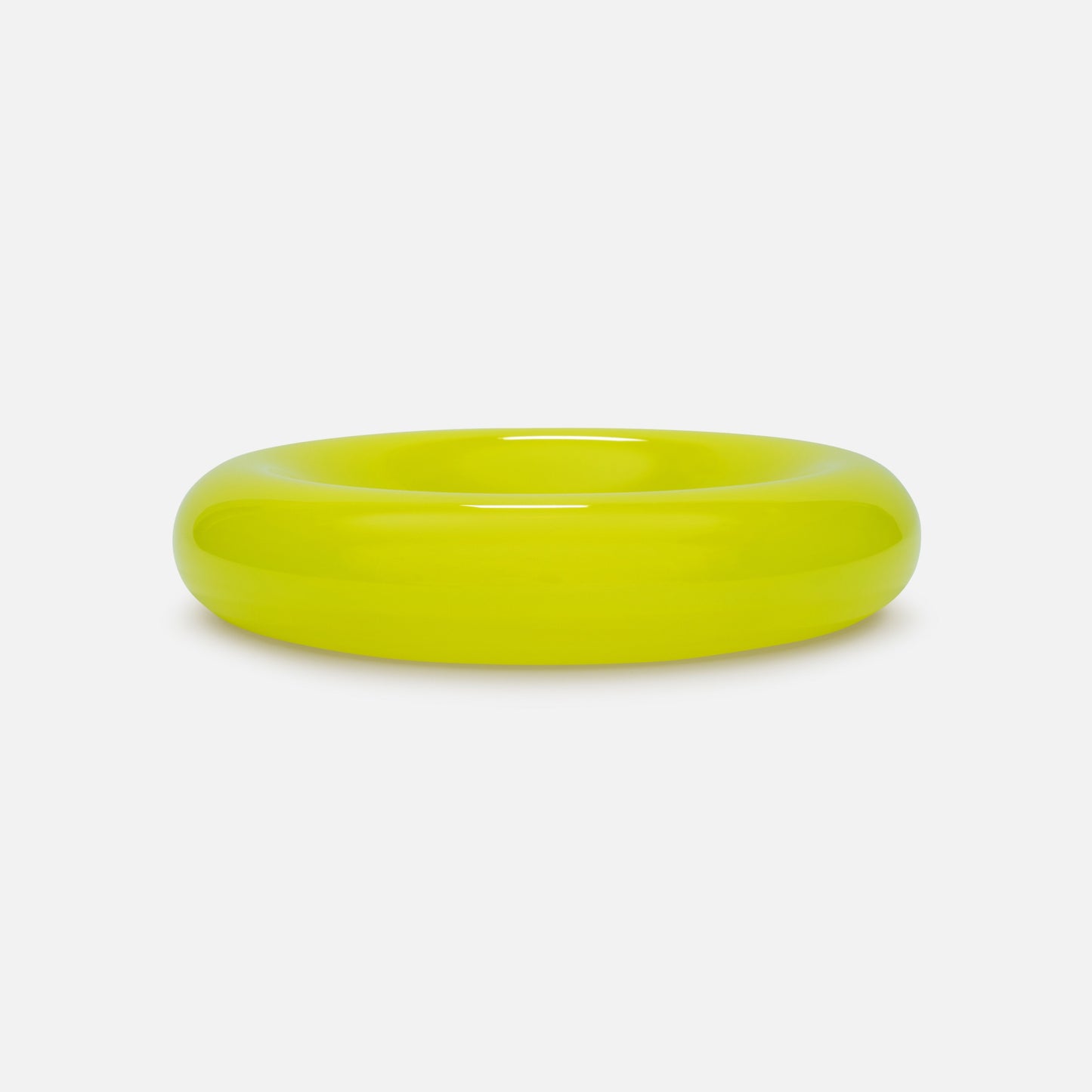 A side angle of the extra large Syrup Bowl in citrus colour