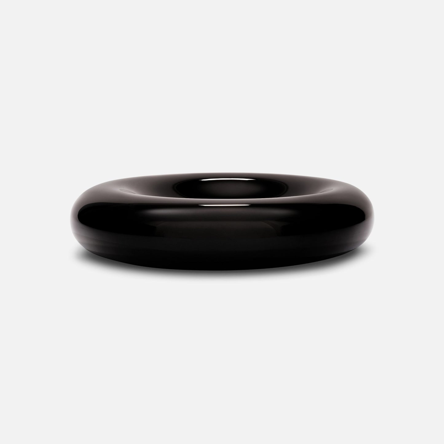 A side angle of the extra large Syrup Bowl in liquorice colour