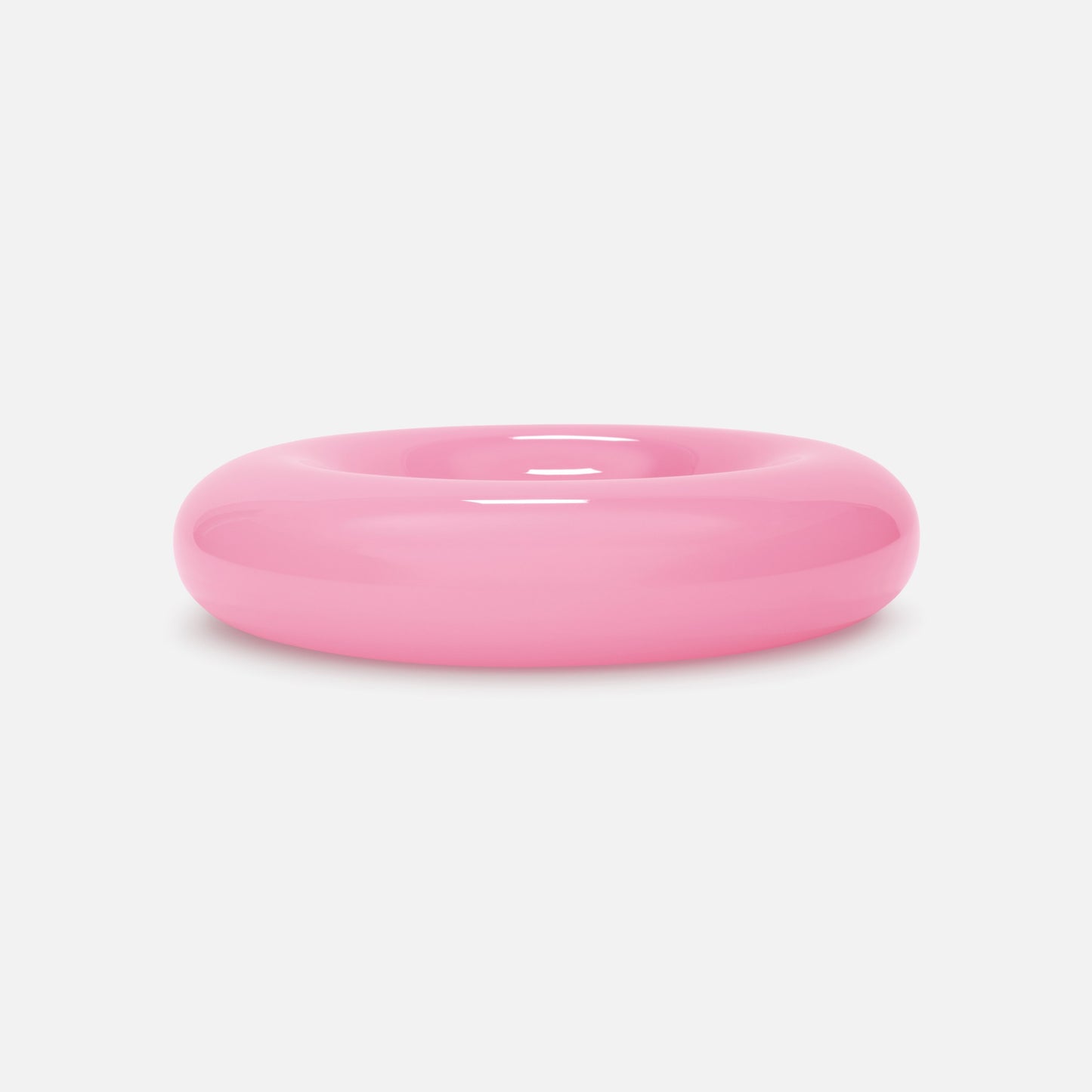 A side angle of the extra large Syrup Bowl in pink colour